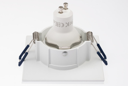 Einbaustrahler GU10, Einbauspot HALOGEN IP44 Quadrat Weiß AQUA LUMILED