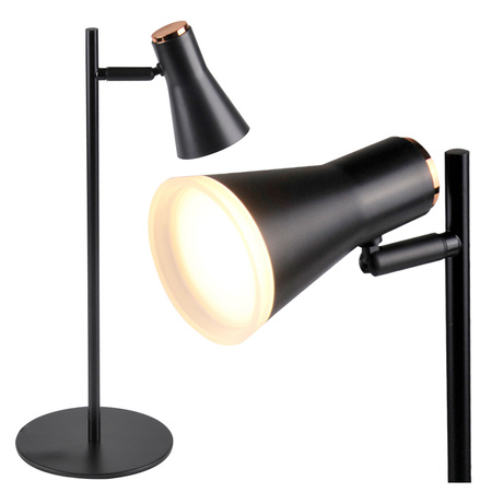 Schreibtischlampe 4,2W LED BERG schwarz 3000K GOLDLUX (Polux)