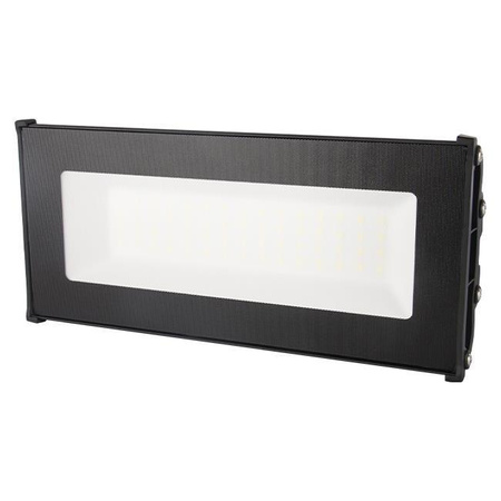 Industrielle lineare LED-Hochregallampe 50W 5500lm 5000 Cold 110° Schwarz IP65 Masterled