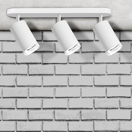 Wand- und Deckenstrahler Leuchte 3x GU10 Weiß IP44 TURYN Sanico Goldlux