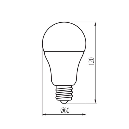 LED Lampen RAPID HI E27 13W 1520lm 3000K Warm KANLUX
