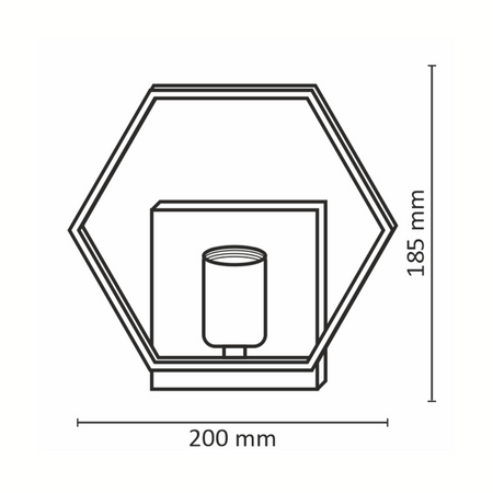 Wandleuchte Außenfassadenleuchte E14 Schwarz Gold Honig Sanico Goldlux
