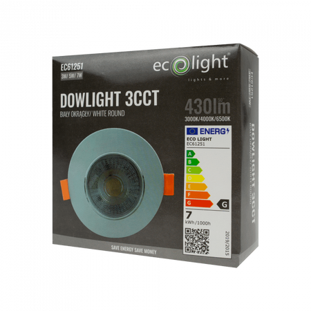 LED-Einbauleuchte 3W / 5W / 7W CCT Weiß Rund DOWNLIGHT Ecolight