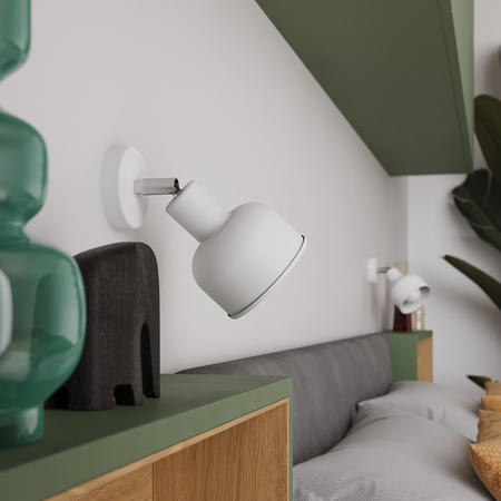 Wandleuchte ELBA E27 Wandleuchte ELBA E27 Reflektor Beweglich Weiß Loft SOLLUX