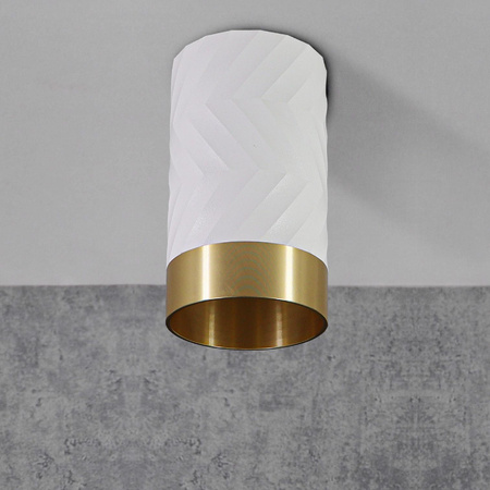 ARRAS GU10 Tuba Spot Round White GOLDLUX Deckenanbauleuchte