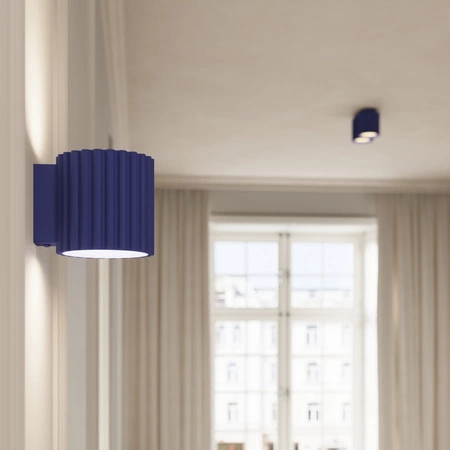 Aufputzmontage GU10 Aluminium Blau Ultramarin Aura Deep Space SL.1809 Sollux