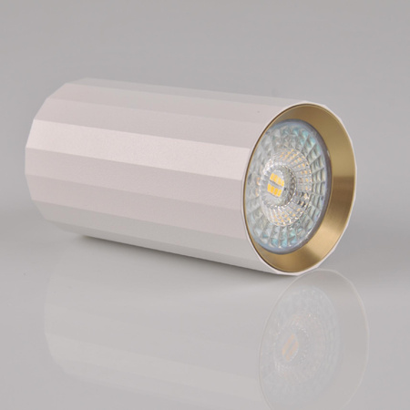 Spot GU10 Weißgold NICEA Sanico Goldlux Anbauleuchte