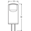 LED Lampen Kapsel G4 0,9W = 10W 100lm 2700K Warmweiß 12V LEDVANCE