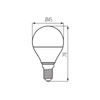 LED Lampen IQ-LED BALL E27 G45 4.2W 470lm 2700K Warm KANLUX