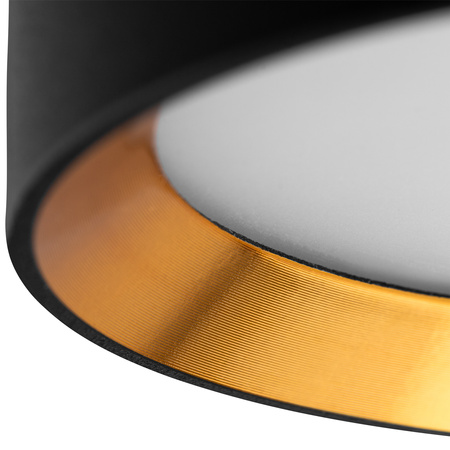 HALOGEN-Anbauleuchte SUNLA Tuba Gx53 LED Spot Wandleuchte Waltz Schwarz und Gold LUMILED