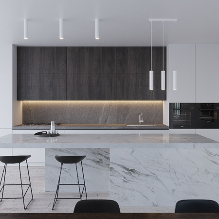 Aufbaustrahler LAGOS 30 GU10 Spot Tuba Minimalist Weiß SOLLUX