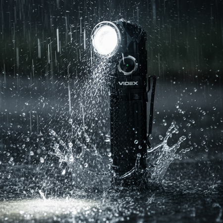 LED-Taschenlampe 10W 1000lm 8 Tyb USB-C Wasserdicht IP66 Videx