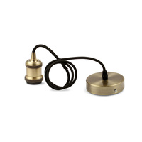 Hängeleuchte E27 Metallschirm Messing VT-7555 V-TAC