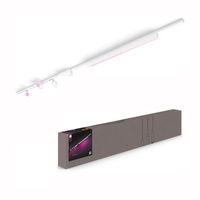 Perifo Lighting Rail Kit 1.5m + 3x Reflektor + LED Licht 44.6W CCT RGB Philips HUE Bluetooth Weiß