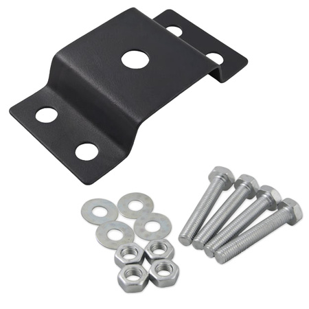 HALTERUNG für eine SOLAR-Straßenlaterne MONTAGE an einem schwarzen Masterled-Rohr