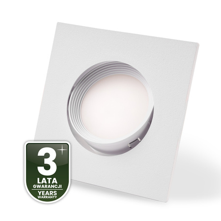 Einbaustrahler GU10, MR16 Einbauspot HALOGEN Quadrat beweglich Weiß VENTUS LUMILED