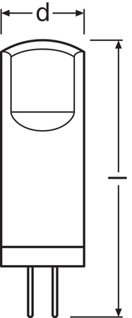 5x LED-Kapsel-Glühbirne G4 1.8W = 20W 200lm 2700K Warm 12V 320° BASE Osram