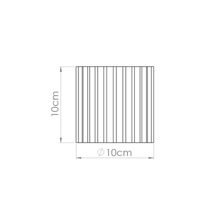 Aufputzleuchte GU10 Aluminium Schwarz Aura Deep Space SL.1784 Sollux