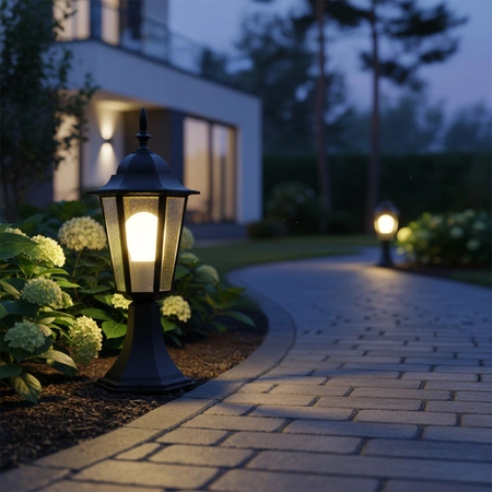 Gartenstehleuchte LIGURIA-LT 1xE27 Niedrig 42cm Schwarz - GOLDLUX (Polux)