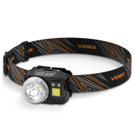Wiederaufladbare LED-Stirnlampe 5W 5000lm 7 Modi USB-C Bewegungssensor Wasserdicht IP65 Videx