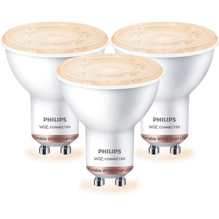 3x LED-Lampe GU10 4.7W = 50W 2700-6500K SMART WiFi Philips WiZ