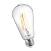 6x LED Lampen E27, Glühbirne ST64 8W = 60W 880lm 360° 3000K warm Glühfaden Edison LUMILED