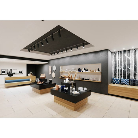 Beleuchtung Stromschienenset 1,5m + 3x LED Stromschienenstrahler GU10Weiß matt