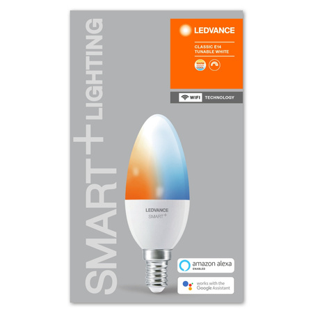 E14 B35 LED Lampen 5W 470lm CCT LEDVANCE SMART+ WiFi Dimmbar