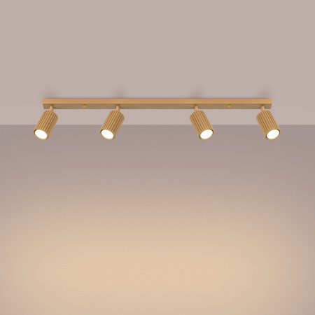 Tuba Spot Reflektor Deckenleuchte 4x GU10 Gold Carbon Deep Space SL.1565 Sollux