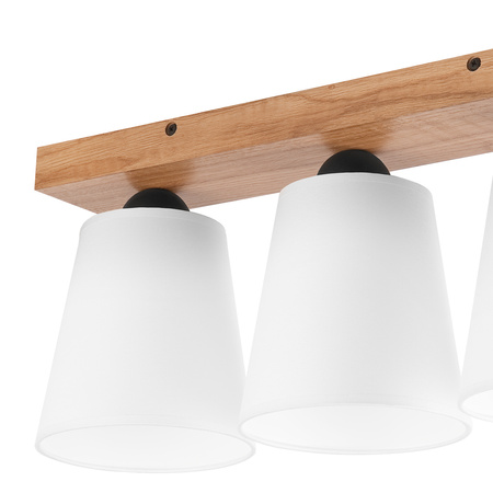 LULA Deckenleuchte 3xE27 Weiß Eiche LM-3.200 Lamkur