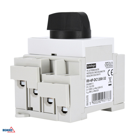 PV-Hauptlasttrennschalter 4-polig 1200V IP20 32A Schelinger