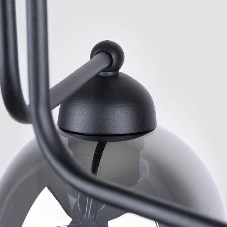 FILLAN 3 Kronleuchter Deckenleuchte 3xE27 Schwarz Modern SOLLUX