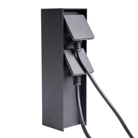 IBERI Outdoor Standmasten 230V 2x Netzsteckdose IP65 LUMILED