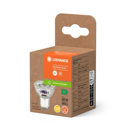 LED-Reflektor-Lampe GU10 PAR16 2W = 50W 360lm 2700K Warm 36° Ledvance