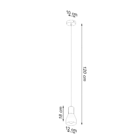 LED-Hänge-Deckenleuchte QUBIC E27 Schwarz SOLLUX