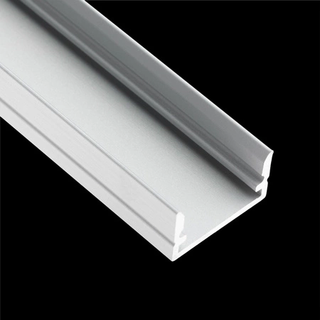 Anodisiertes Aluminiumprofil für LED-Streifen KM35, 2m Silber LUMILED