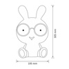 LED Dekorative Lampe 2.5W 59lm Rosa Dimmbar Sanico Kaninchen Goldlux