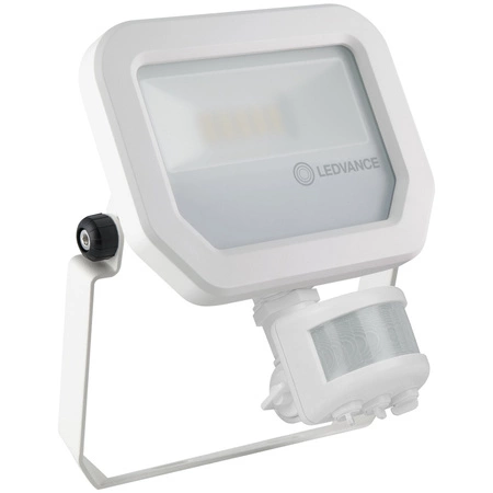 LED-Flutlicht 10W 1100lm 3000K IP65 Weiß mit Bewegungs- und Dämmerungssensor LEDVANCE Floodlight