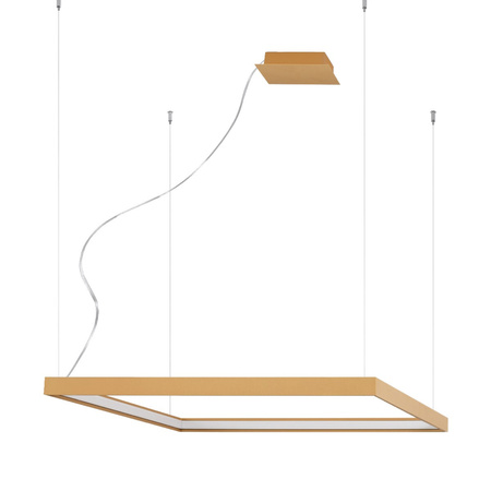 LED-Pendelleuchte NELYAm 50W 3000K Kronleuchter Quadratisch 80cm Gold SOLLUX