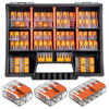 Schnellverbinder WAGO Installationsverbinder Set à 60 Stück - 25x 221 2x4mm + 25x 3x4mm + 10x 5x4mm