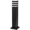 Gartenlampe für den Außenbereich E27 Schwarzer Pfosten quadratisch 50 cm