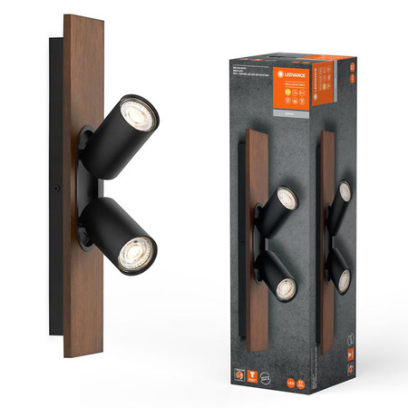 LED Decke Wandlampe Wandmontage Aufputz 6.8W 460lm 3000K Warm Dimmbar Dekorativ Braun Schwarz Spot Quecksilber Ledvance