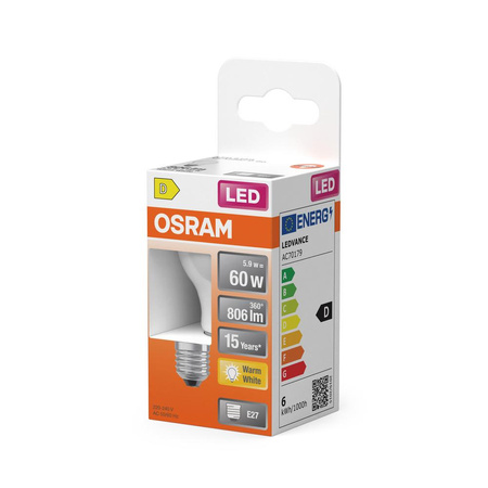 E27 P45 LED Leuchtmittel 5,5W = 60W 806lm 2700K Warm 300° OSRAM STAR Filament