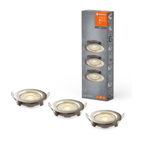 Set mit 3 Einbauleuchten 4,9W 380lm 230 V 2700K warm dimmbar LED-SPOT LEDVANCE