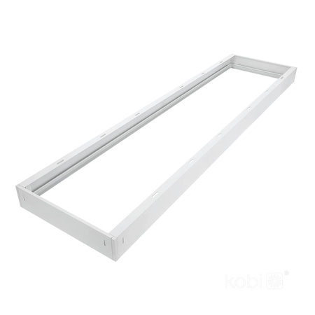 Aufputzrahmen 63mm für LED Panel 30x120cm Klik Weiß Kobi
