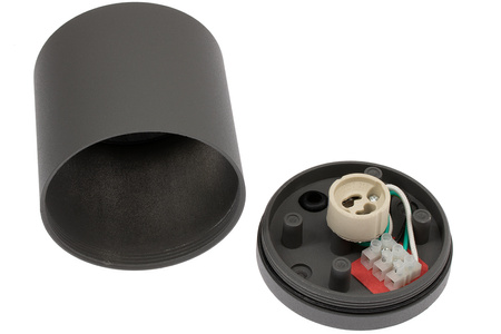 SPOT LED QUAZAR 18 GU10 IP44 Deckenleuchte KOBI ALUMINIUM Rund Grau