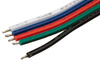 5PIN RGB+W LED-Streifenanschluss einseitig mit 12-mm-Kabel