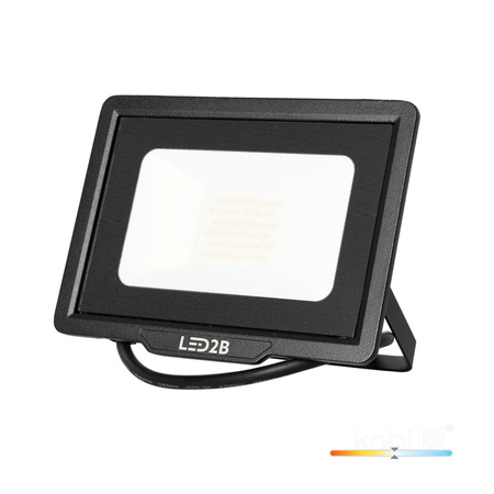 LED-Flutlicht 30W 2400lm 4000K IP65 Schwarz LED2B KOBI MH