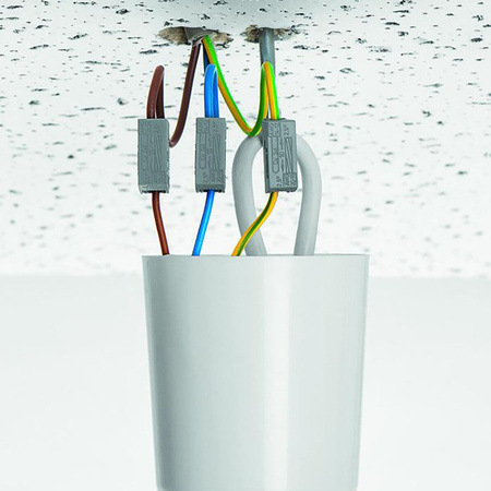 100x Beleuchtungsverbinder Schnellverbinder WAGO 224-101 für KABEL 0,5-2,5mm