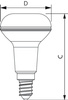 LED-Lampe E14 NR50 4.3W = 60W 320lm 2700K Warm 36° PHILIPS